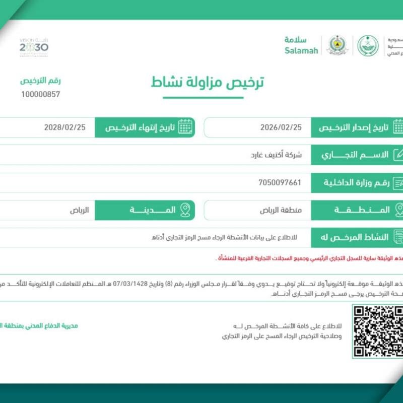 License to practice an activity